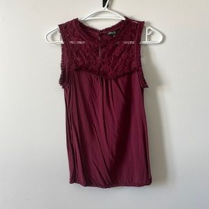 Large burgundy camisole
